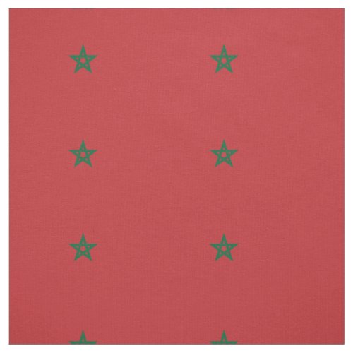 Patriotic Morocco Flag Fabric