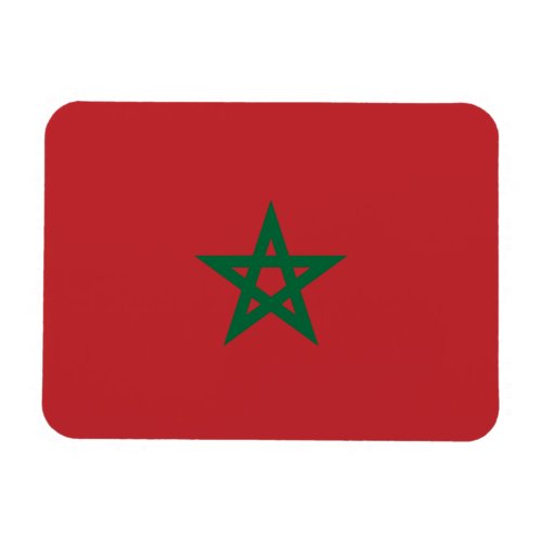 Patriotic Morocco Flag Magnet