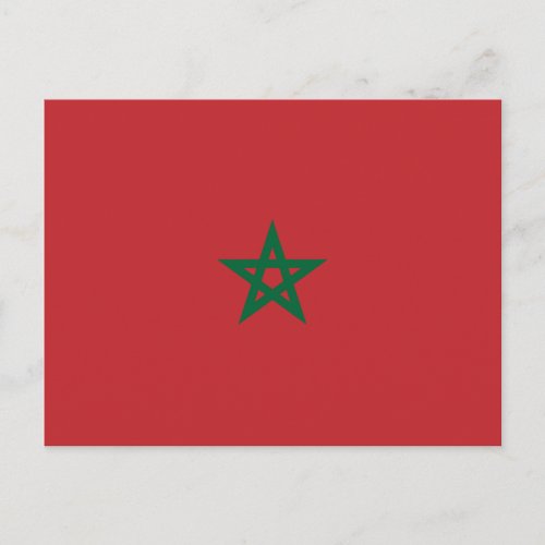 Patriotic Morocco Flag Postcard
