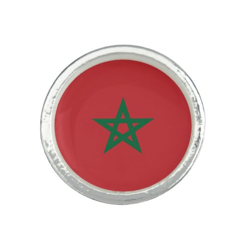 Patriotic Morocco Flag Ring
