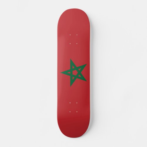 Patriotic Morocco Flag Skateboard