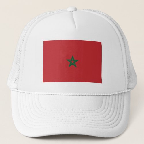 Patriotic Morocco Flag Trucker Hat