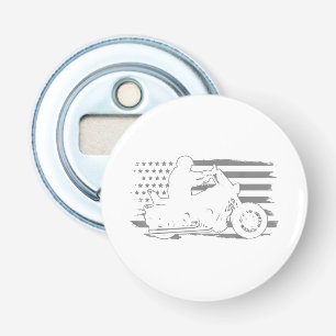 Patriotic Motorcycle Vintage American Flag Biker Bottle Opener