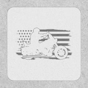 Patriotic Motorcycle Vintage American Flag Biker Patch