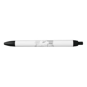 Patriotic Motorcycle Vintage American Flag Biker Pen
