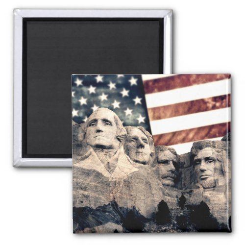 Patriotic Mount Rushmore Magnet