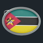 Patriotic Mozambique Flag Belt Buckle<br><div class="desc">Patriotic flag of Mozambique.</div>