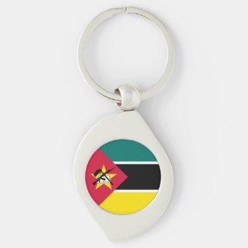 Patriotic Mozambique Flag Keychain by topdivertntrend at Zazzle