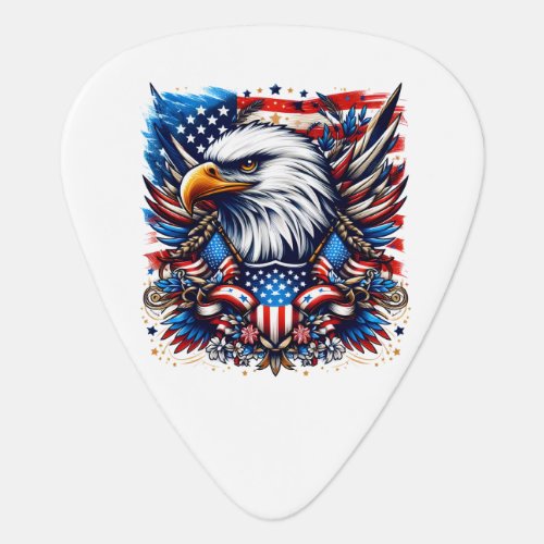 Patriotic Music Guitar Pick