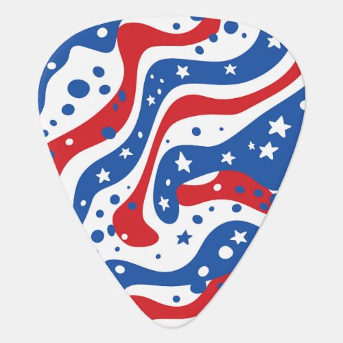 Patriotic Music Guitar Pick