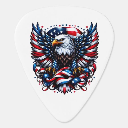 Patriotic Music Guitar Pick