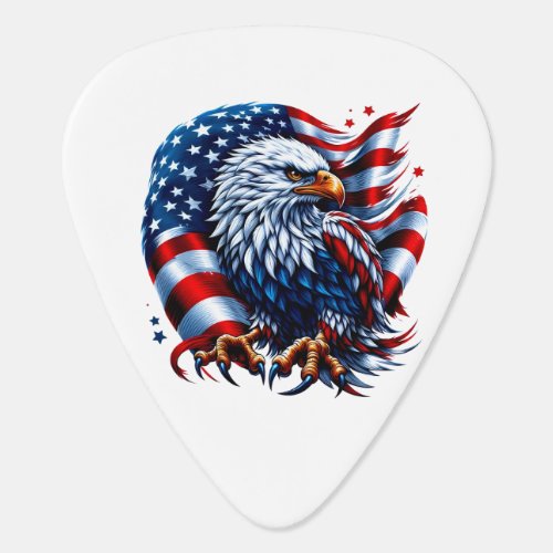 Patriotic Music Guitar Pick