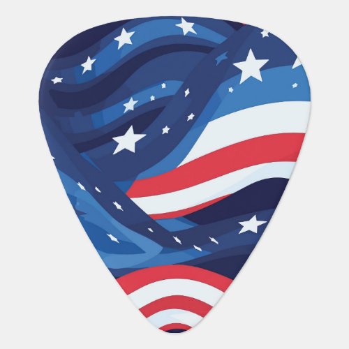 Patriotic Music Guitar Pick