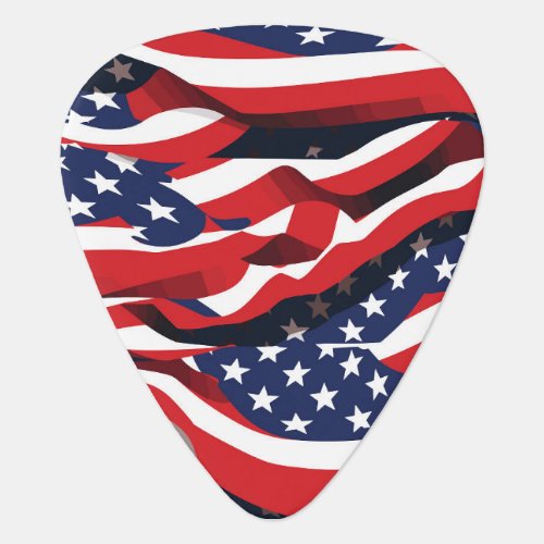 Patriotic Music Guitar Pick