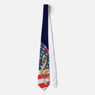 Patriotic Music Tie