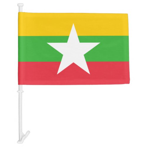 Patriotic Myanmar Car Flag