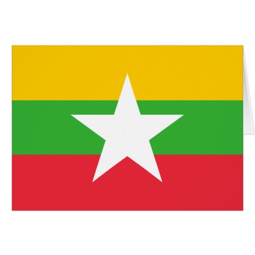 Patriotic Myanmar Flag