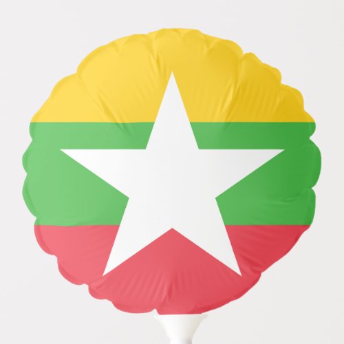 Patriotic Myanmar Flag Balloon