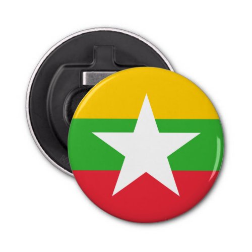 Patriotic Myanmar Flag Bottle Opener