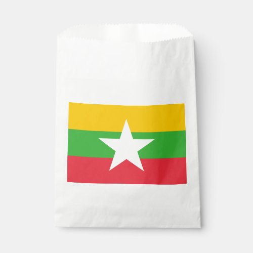 Patriotic Myanmar Flag Favor Bag