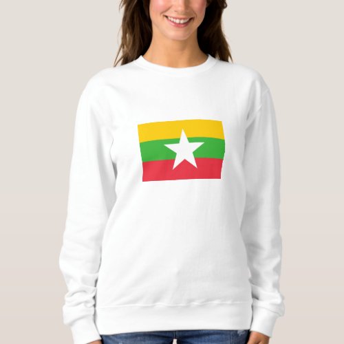 Patriotic Myanmar Flag Sweatshirt