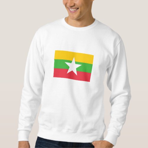 Patriotic Myanmar Flag Sweatshirt