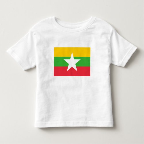 Patriotic Myanmar Flag Toddler T_shirt