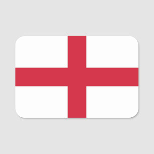 Patriotic name tag with flag of England