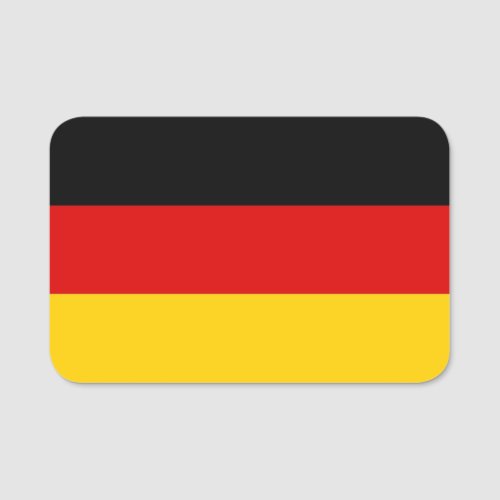 Patriotic name tag with flag of Germany