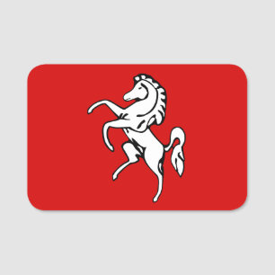 Patriotic name tag with flag of Kent County