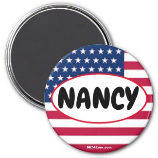 Patriotic NANCY magnet