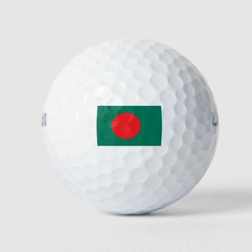 Patriotic National Flag Bangladesh Golf Balls