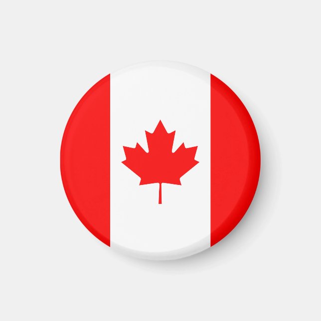 Patriotic National Flag of CANADA Magnet (Front)