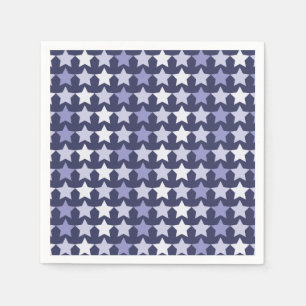 Patriotic Navy Blue Stars Napkins