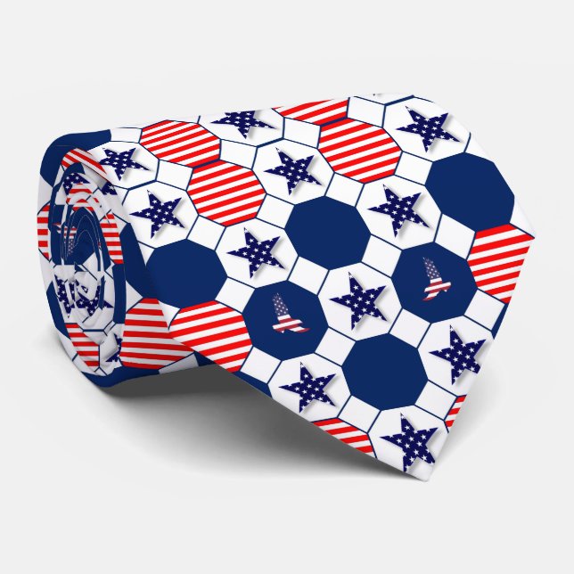 Patriotic Neck Tie (Rolled)