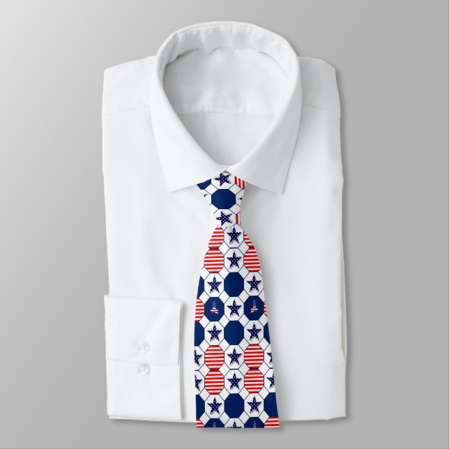 Patriotic Neck Tie (Tied)
