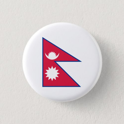 Patriotic Nepal Flag Button