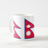 Patriotic Nepal Flag Coffee Mug (Front Left)