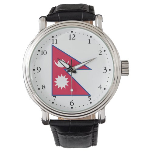Patriotic Nepal Flag Watch