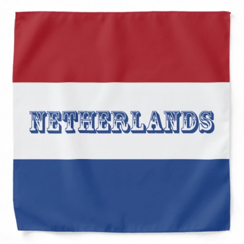 Patriotic Netherlands flag Bandana