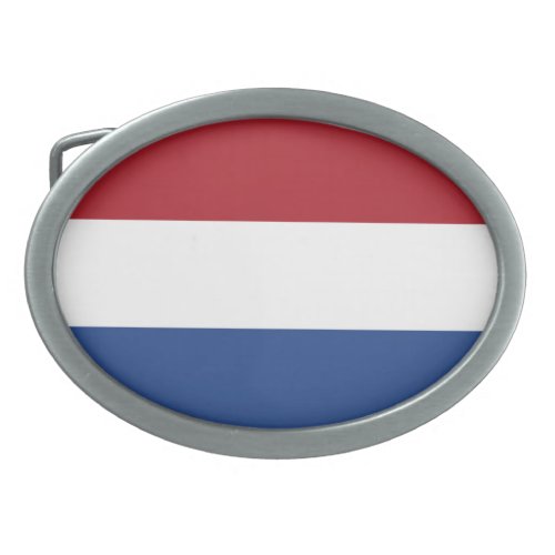 Patriotic Netherlands Flag Belt Buckle