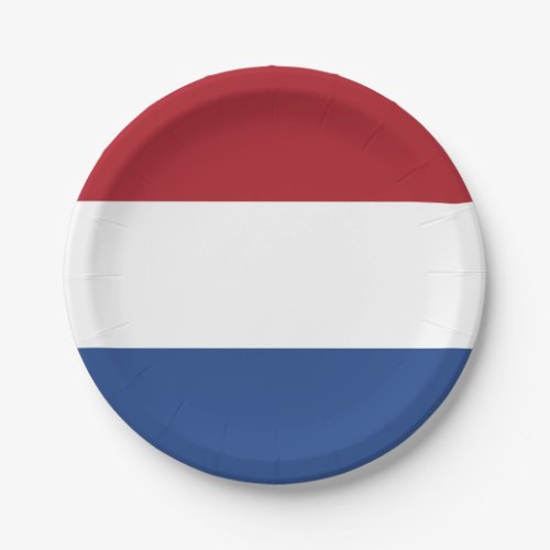 Patriotic Netherlands Flag Paper Plates