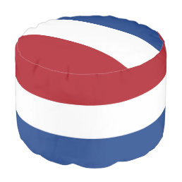 Patriotic Netherlands flag Pouf