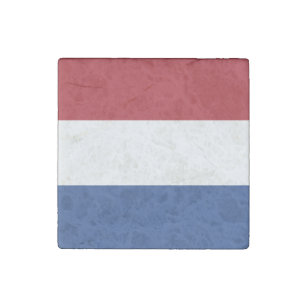 Patriotic Netherlands Flag Stone Magnet