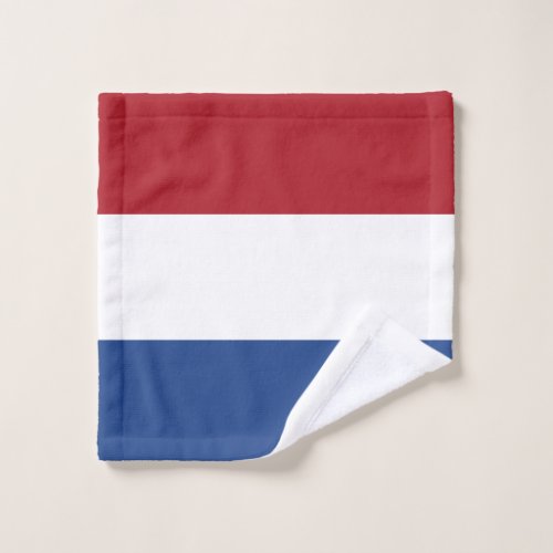 Patriotic Netherlands Flag Wash Cloth