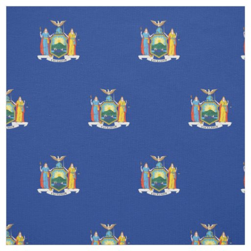 Patriotic New York State Flag Fabric