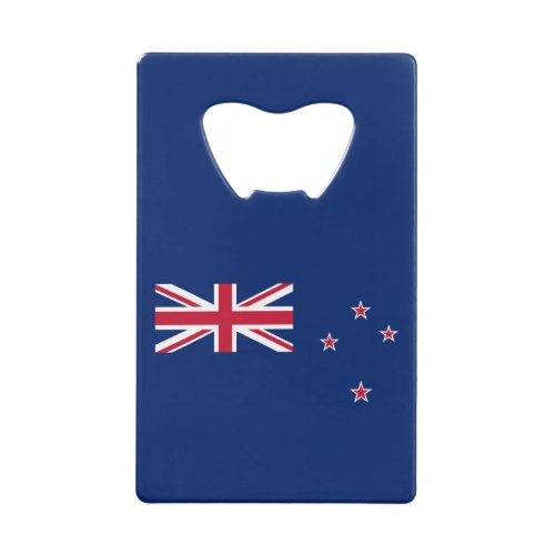 Patriotic New Zealand Flag Credit Card Bottle Opener