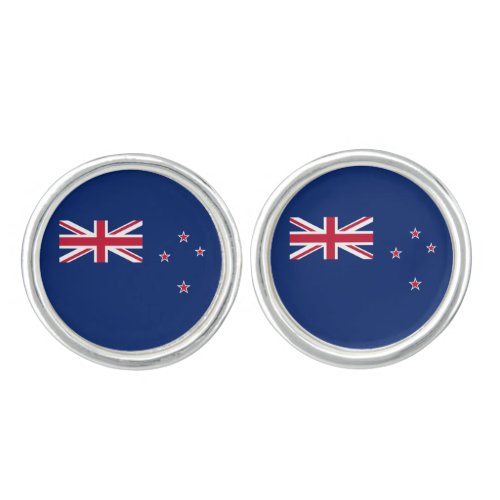 Patriotic New Zealand Flag Cufflinks