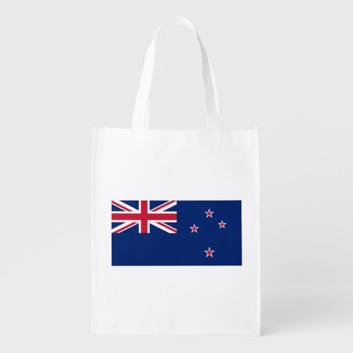 Patriotic New Zealand Flag Grocery Bag