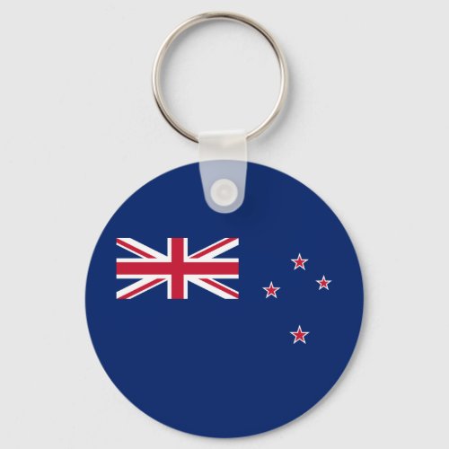 Patriotic New Zealand Flag Keychain